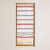 Image de Store bateau à rayures géométriques colorées Orange 60x130 cm