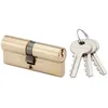 Image de Cylindre européen double entrée 35x35mm laiton sur PTT et EDF - RONIS - 071010PD