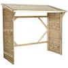 Image de Abri-bûche en bois 203 x 1145 x 221 cm Memphis - Cerland