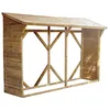 Image de Abri-bûches en bois 213 x 100 x 3195 cm Memphis - Cerland