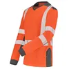 Image de T-shirt manches longues fluo SAFE XP HV orange/bleu marine T1/S - CEPOVETT - 22-9T85-404-1/S