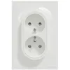 Image de Prise électrique - SCHNEIDER ELECTRIC - ODACE - Double 2P+T - Blanc - IP21 D - IK04