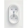 Image de Prise de courant - SCHNEIDER ELECTRIC - Odace - Double 2P+T - 230 V - Blanc