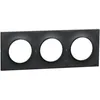 Image de Plaque - SCHNEIDER ELECTRIC - ODACE Styl - 3 postes - Gris anthracite - Antibactérien