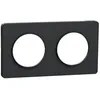 Image de Plaque - SCHNEIDER ELECTRIC - ODACE Touch - 2 postes - Gris anthracite - Antibactérien