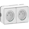 Image de Double prise de courant - SCHNEIDER ELECTRIC - Mureva Styl - IP55 - IK08 - blanc