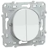 Image de Interrupteur - SCHNEIDER ELEC - Ovalis - double va et vient - 10ax - blanc