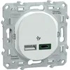 Image de Chargeur USB A + C - Ovalis - 7 5 W - 45 W - Schneider Electric
