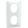 Image de Plaque de finition - Ovalis - 2 postes - entraxe 71 mm - blanc - intérieur