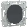 Image de Bouton poussoir fermeture 10A anthracite - Ovalis - Schneider