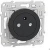 Image de Prise affleurante avec terre 2P+T anthracite 16A - Odace - Schneider