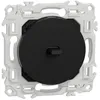 Image de Interrupteur Va-et-vient - SCHNEIDER - Odace - Noir Mat - Ergonomie à Levier - 10AX 250V CA