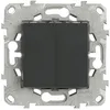 Image de Double interrupteur va et vient 10A - anthracite - Unica - Schneider