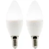 Image de Lot de 2 ampoules LED Flamme 4.9W E14 450lm 4000K - Zenitech