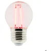 Image de Ampoule LED déco filament Rouge 3W E27 sphérique - Elexity - Zenitech