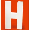 Image de Décoration murale - DECOPATCH - Lettre en carton H - Blanc - Artisanal - Mixte