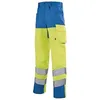 Image de Pantalon de travail haute visibilité IRIS WORK VISION 2 jaune fluo/bleu azur T1 - LAFONT - LA-1HVNXCP-6-592-1