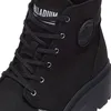 Image de Bottes - PALLADIUM - Pallabase Twill - Femme - Noir - Talon compensé 2cm