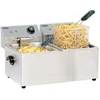 Image de Friteuse électrique - CASSELIN - 2 x 4 Litres - 2 kW - Acier inoxydable
