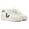 Image de Veja V-90 Baskets Hommes Blanches/Vertes En Cuir - EUR 41