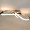 Image de Plafonnier LED dimmable design ruban infini chromé - Acht