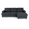 Image de Canapé dangle droit 4 places Paul - Tissu gris anthracite - L 215 x p 140 cm