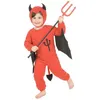 Image de Déguisement diable garçon Halloween - Multicolore - Taille 3 à 4 ans - Combinaison Cagoule Queue