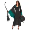 Image de Déguisement sorcière femme Halloween - Marque 167744 - Robe et chapeau inclus - Multicolore/Noir - Pour adulte