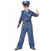 Image de Déguisement - Déguisement policier bleu enfant