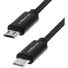 Image de Câble USB type C vers Micro-USB - AKASHI - 1m - Noir - Transfert rapide - Recharge rapide