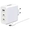 Image de Akashi Chargeur Secteur 130W - USB-C + USB-A (Macbook, PC, Laptop ...)