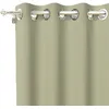 Image de Rideau uni à oeillets infroissable 135x180 cm ALIX kaki par Soleil dOcre