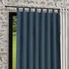 Image de Rideau à pattes en microfibre lavée 135x250 BOHEME bleu canard par Soleil dOcre