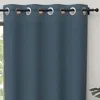 Image de Rideau à oeillets pur coton 135x300 cm PANAMA bleu canard par Soleil dOcre