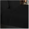 Image de Drap plat en coton 57 fils 260x300 cm UNI noir par Soleil dOcre