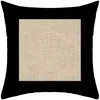Image de Coussin en coton lavé 40x40 cm JUTE noir par Soleil dOcre
