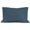 Image de Taie doreiller en coton 57 fils 50x70 cm UNI bleu canard par Soleil docre