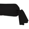 Image de Taie de traversin en coton 57 fils 45x185 cm UNI noir par Soleil docre