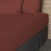 Image de Drap housse en coton 57 fils 90x200 cm UNI brique par Soleil docre