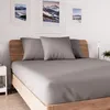 Image de Drap housse en coton 90x190 cm JERSEY gris par Soleil docre