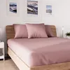 Image de Drap housse en coton 90x190 cm JERSEY vieux rose par Soleil docre