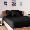 Image de Drap housse en coton 160x200 cm JERSEY noir par Soleil docre