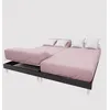 Image de Drap housse TPR en coton 57 fils 2x80x200 cm UNI vieux rose par Soleil dOcre