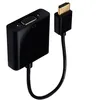 Image de Câbles vidéo Accsup ADAPTATEUR HDMI MALE VERS VGA FEMELLE 20 CM NOIR