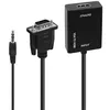 Image de Accessoire TV vidéo Accsup ADAPTATEUR VGA MALE VERS HDMI FEMELLE 20 CM NOIR
