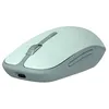 Image de Souris Accsup rechargeable sans fils verte bicolore - 2.4G & Bluetooth
