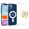 Image de Coque antichoc magsafe compatible iPhone 12 Mini Transparente + 2 protections écran - EVETANE