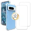 Image de Coque antichoc compatible Pixel 8 Pro Transparente + 2 protections écran - EVETANE