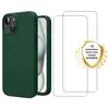 Image de Coque antichoc compatible iPhone 15 Vert + 2 protections écran - EVETANE