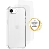 Image de Coque antichoc compatible iPhone 16e / 17e Transparente + 2 protections écran - EVETANE